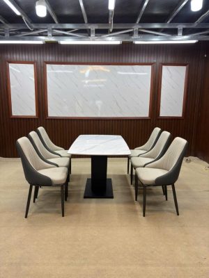  Bộ bàn ghế monet vip màu be 6 ghế chân thuyền 
